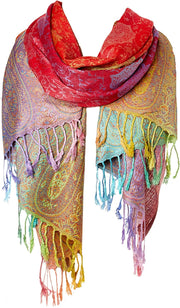 Fashion Women'S Silk Scarf Luxury Satin Shawl Wraps