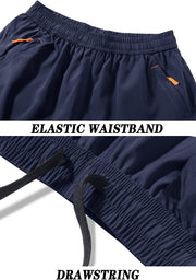 Men'S Quick-Drying Training Shorts, Running Shorts, Breathable Sports Shorts with Zip Pockets